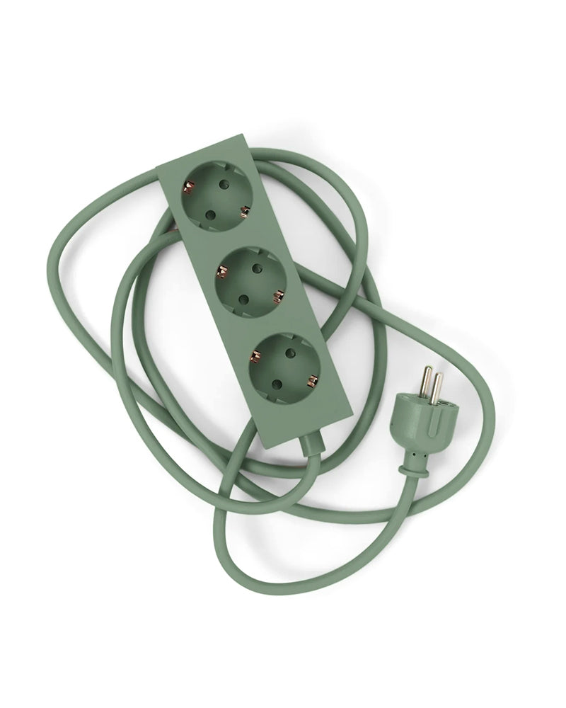 Power Bar Mossy Green - Zelený prodlužovací kabel - 5 metrů